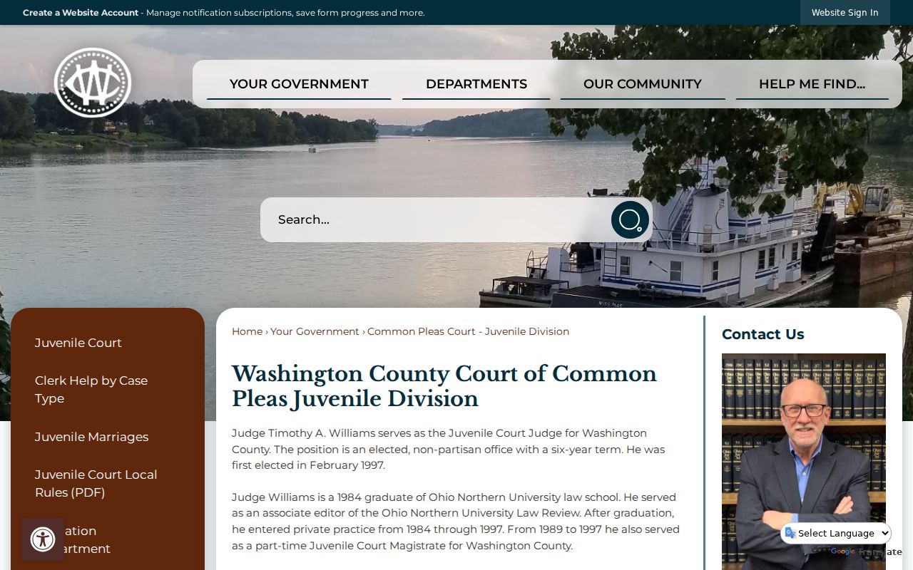 Washington County court docket Juvenile Division information